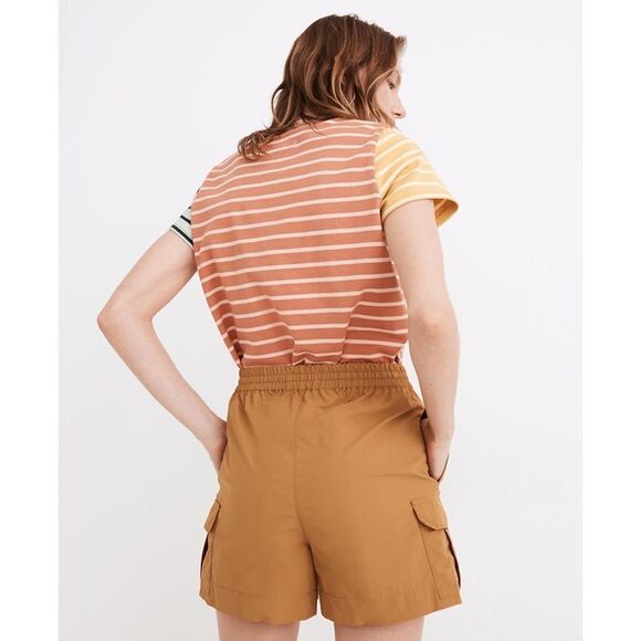 NEW Madewell | Ripstop Drawstring Pull-On Cargo Shorts, Size S - Picture 3 of 16